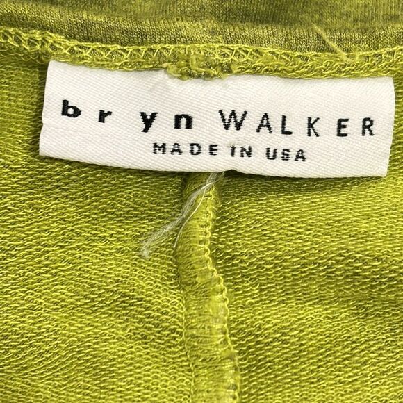 Bryn Walker French Terry Short Sleeve Lagenlook Midi / Maxi Dress ~ Green ~ L - Picture 8 of 9